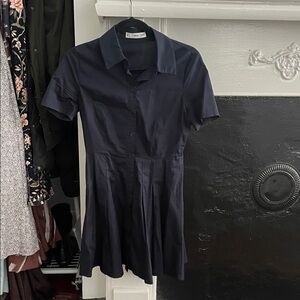 Mango black button down Dress